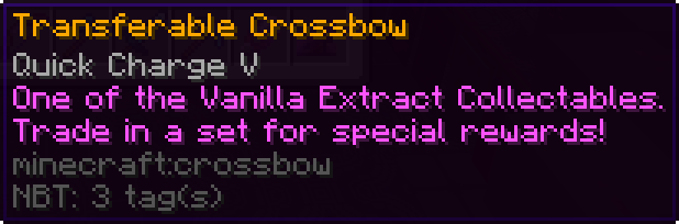 Transferable Crossbow Tooltip